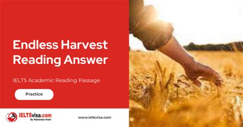 endless harvest reading answers|endless harvest ielts reading.